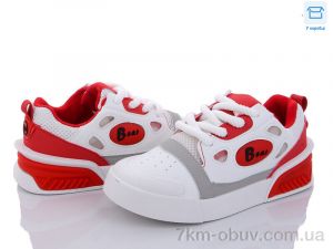 купить Obuvok 6609 white-red оптом