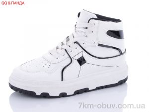 купить оптом QQ shoes BK72 white-black