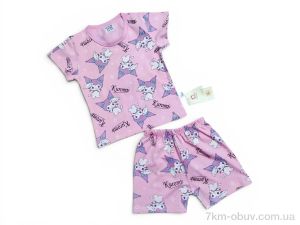 купить Kids-modnik 261920 комплект футболка-шорти т.рожевий оптом