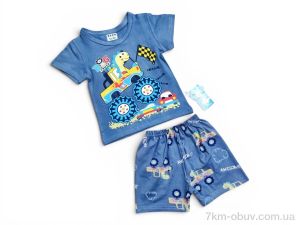 купить Kids-modnik 261920 комплект футболка-шорти т.синьо-т.синій оптом