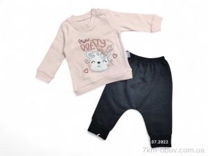 купить Kids-modnik 621 пудровий батнік-штани оптом