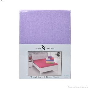 купить оптом NOVA VIDNOVA 01-1 Простирало МАХРОВЕ (160x200)+дві наволочки(50x70) фіолетовий