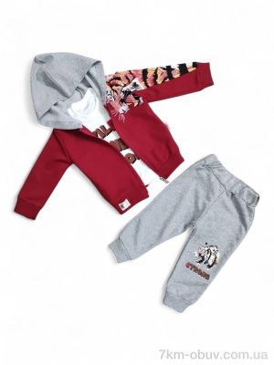 купить Kids-modnik 40445 червоний костюм-трійка оптом