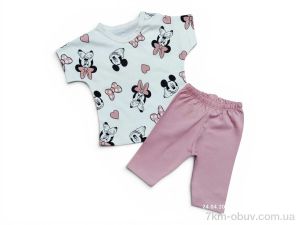 купить оптом Kids-modnik 2632 комплект для малюків футболка-шорти т.пудра