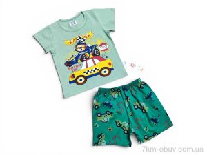 купить Kids-modnik 261920 комплект футболка-шорти зелений оптом