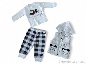 купить Kids-modnik 212 св.сірий жилетка-реглан-штани оптом