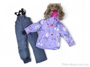 купить оптом Kids-modnik 2302 бузковий напівкомбінезон-куртка