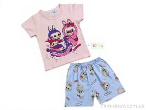 купить Kids-modnik 2619 комплект футболка-шорти персиковий оптом