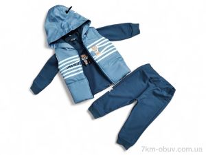 купить Kids-modnik 50327 т.бірюзовий жилетка-реглан-штани оптом