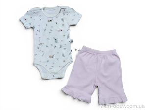 купить Kids-modnik 41003 комплект для малюків боді-шорти рожевий оптом
