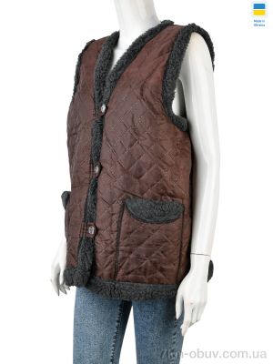 купить LiBang Жилетка коричнево-сірий оптом