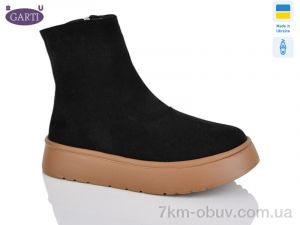 купить Garti 445 чорний замш-корич оптом