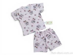 купить Kids-modnik 261920 комплект футболка-шорти пудровий оптом
