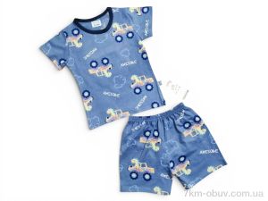 купить Kids-modnik 2619-1 комплект футболка-шорти сірий оптом