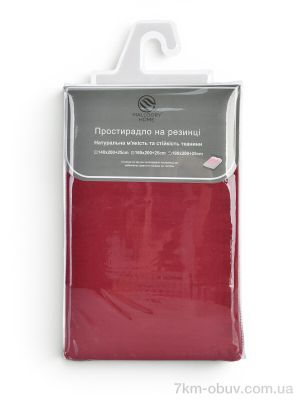 купить оптом Obuvok 22129 (99203) bordo Простирадло на резинці (180x200+25)