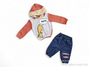 купить Kids-modnik 701 цегляний батнік-штани оптом
