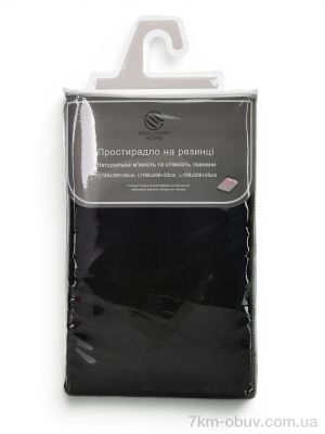 купить оптом Obuvok 22129 (99203) black Простирадло на резинці (180x200+25)