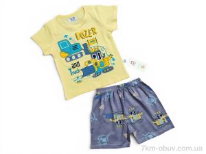 купить Kids-modnik 2619 комплект футболка-шорти жовтий оптом