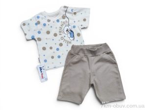 купить оптом Kids-modnik 2610 комплект для малюків футболка-шорти капучіно