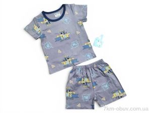 купить Kids-modnik 2619 комплект футболка-шорти т.сірий оптом