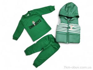 купить Kids-modnik 50327 зелений жилетка-реглан-штани оптом