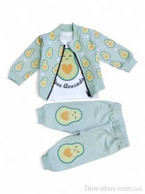 купить Kids-modnik 1015 м'ятний костюм-трійка оптом