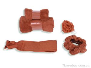 купить Obuvok 66332 (10297) подарунковий набір brown (70x140+50x100) оптом