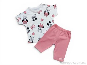 купить оптом Kids-modnik 2632 комплект для малюків футболка-шорти персиковий