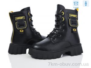 купить оптом Ok Shoes 2169B black-yellow