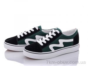 купить Ok Shoes 171 black-green оптом