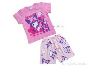 купить Kids-modnik 2619 комплект футболка-шорти рожевий оптом