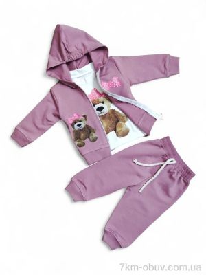 купить Kids-modnik 8421 теракотовий костюм-трійка оптом