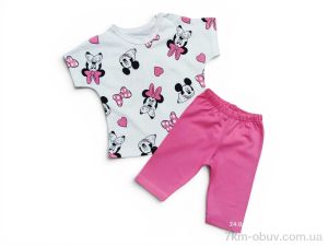 купить оптом Kids-modnik 2632 комплект для малюків футболка-шорти рожевий