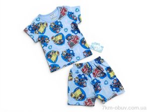 купить Kids-modnik 261920 комплект футболка-шорти синьо-блакитний оптом