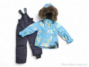 купить оптом Kids-modnik 1329 блакитний напівкомбінезон-куртка