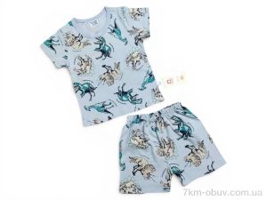 купить Kids-modnik 2619 комплект футболка-шорти сірий оптом