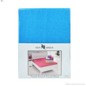 купить оптом NOVA VIDNOVA 101-4 Простирало МАХРОВЕ (120x200)+одна наволочка(50x70) блакитний