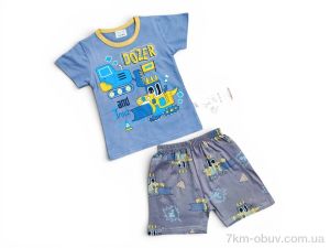 купить Kids-modnik 261920 комплект футболка-шорти т.синьо-синій оптом
