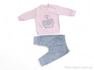 купить Kids-modnik 579 пудровий батнік-штани оптом